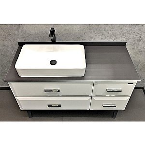 Тумба с раковиной Comforty Империя 120 белый глянец для ванной в интернет-магазине Sanbest