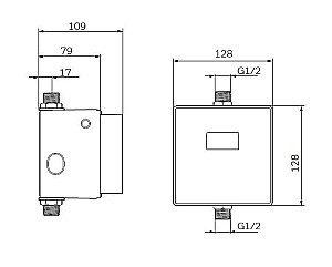 Кнопка смыва для писсуара AM.PM Spirit 2.0 CUSEF7006 купить в интернет-магазине сантехники Sanbest