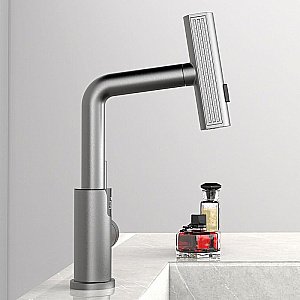 Смеситель для раковины Black&white Sky Day SD3028GM оружейная сталь матовая купить в интернет-магазине сантехники Sanbest