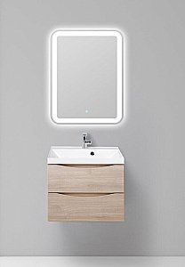 Тумба с раковиной Belbagno MARINO 65 подвесная Rovere Grigio для ванной в интернет-магазине Sanbest