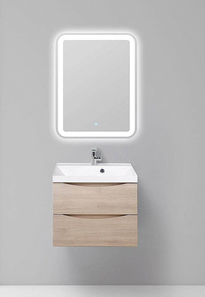 Тумба с раковиной Belbagno MARINO 65 подвесная Rovere Grigio для ванной в интернет-магазине Sanbest