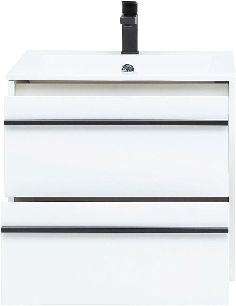 Тумба с раковиной Aquanet Lino 60 белый матовый для ванной в интернет-магазине Sanbest