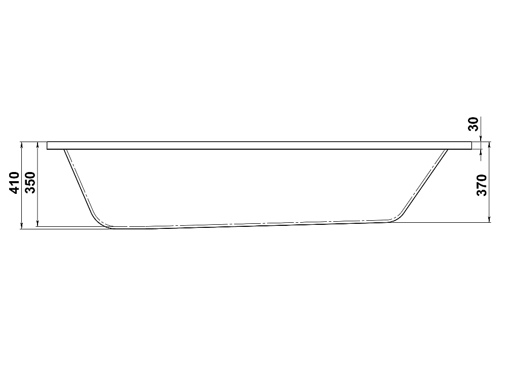 Ванна акриловая BAS Лира З 00136 150х70  без каркаса купить в интернет-магазине Sanbest