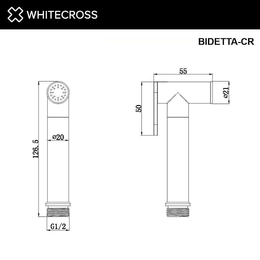 Гигиенический душ WhiteCross Y BIDETTA-CR хром купить в интернет-магазине сантехники Sanbest
