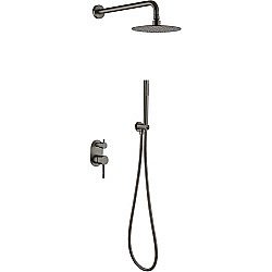 Душевая система Boheme Uno 464-GM сталь купить в интернет-магазине сантехники Sanbest