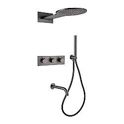 Душевая система ABBER Wasser Kreis AF8150NG никель купить в интернет-магазине сантехники Sanbest