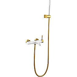 Смеситель для ванны Boheme Uno 463-WG белый/золото купить в интернет-магазине сантехники Sanbest