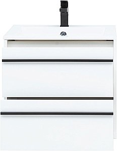 Тумба с раковиной Aquanet Lino 60 белый матовый для ванной в интернет-магазине Sanbest