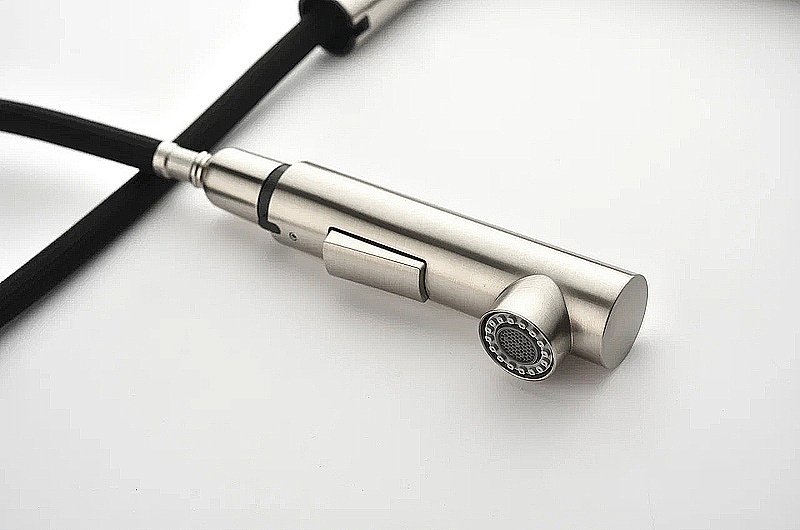 Смеситель для кухни Paulmark Neo Ne214419-BS  брашированная сталь купить в интернет-магазине сантехники Sanbest