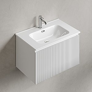 Тумба с раковиной Sancos Snob R 1.0 SNR1.070W/CN7007 Bianco для ванной в интернет-магазине Sanbest