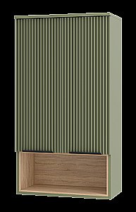 Шкаф подвесной Misty Enfida 60 ENF-08060-081 Зеленый / Дуб Сонома светлый для ванной в интернет-магазине сантехники Sanbest