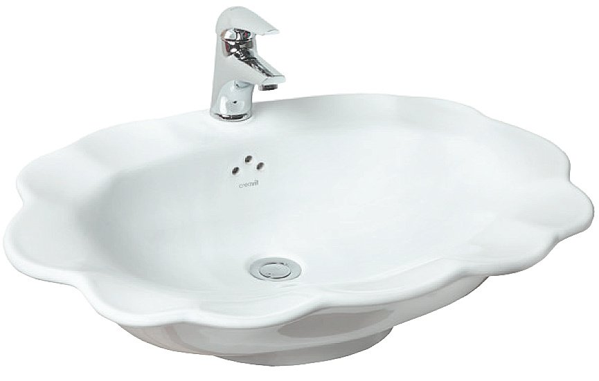 Раковина Creavit Daisy 71 TP175.00000 белая купить в интернет-магазине Sanbest