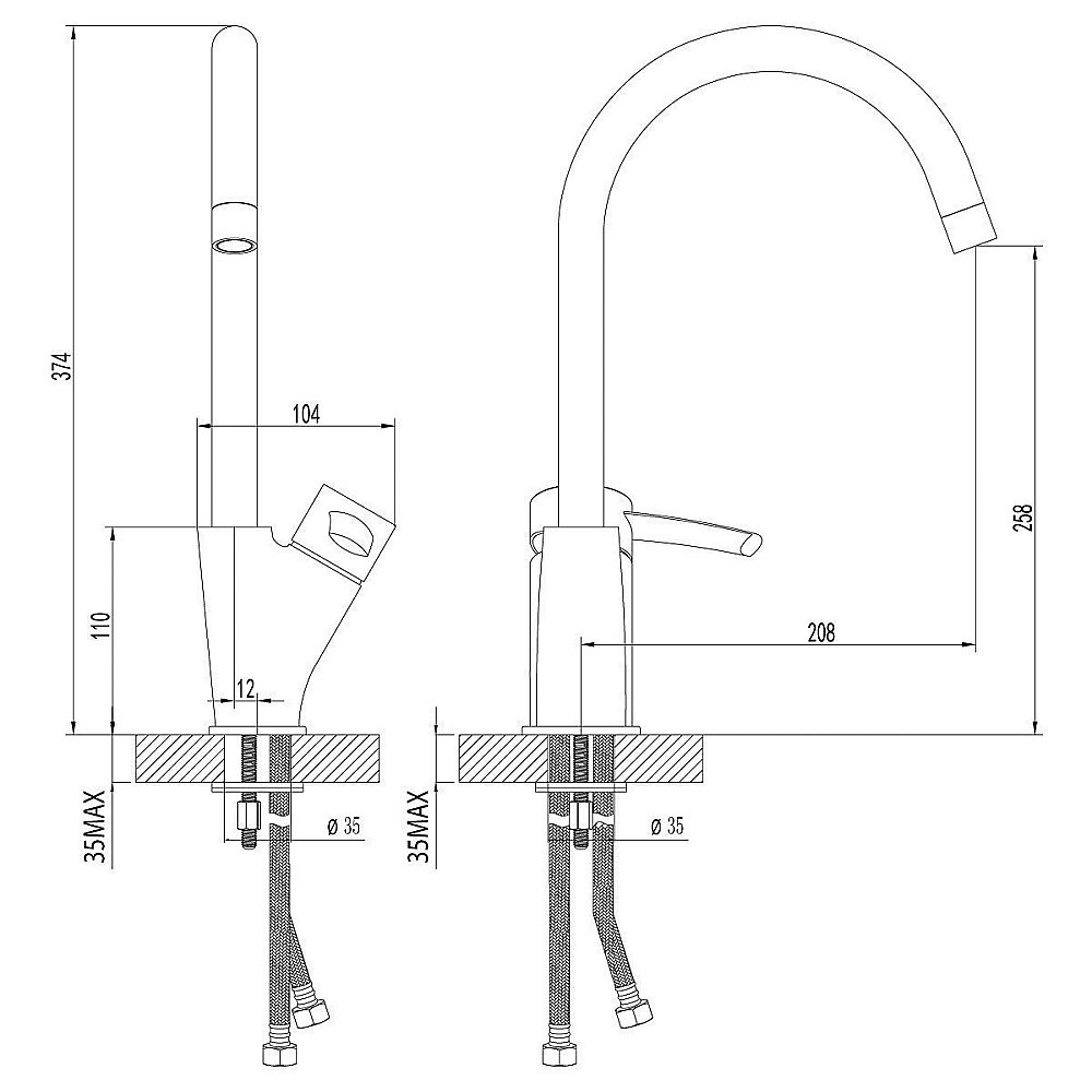 Смеситель для кухни Lemark Atlantiss LM3205C купить в интернет-магазине сантехники Sanbest