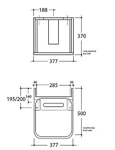 Тумба с раковиной Kerasan Inka project 40x40 белая с белой раковиной для ванной в интернет-магазине Sanbest