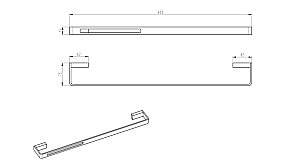 Полотенцедержатель Boheme Q 10942-BR бронза купить в интернет-магазине сантехники Sanbest