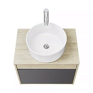 Тумба с раковиной Акватон Лофт Урбан 65 графит\орегон для ванной в интернет-магазине Sanbest