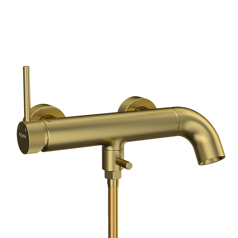 Смеситель для ванны Elghansa RADIANT XQ 2347181-MattGold матовое золото купить в интернет-магазине сантехники Sanbest