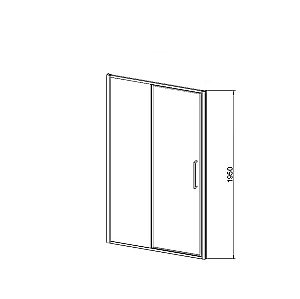 Душевая дверь Vincea Slim 8mm VDP-4SL120CL 120 профиль хром/стекло прозрачное купить в интернет-магазине Sanbest