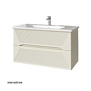 Тумба с раковиной Caprigo Modo-Terza 100 с интегрированной ручкой, цвет на выбор для ванной в интернет-магазине Sanbest