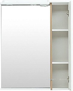 Зеркало со шкафом Aquanet Гретта 70 светлый дуб в ванную от интернет-магазине сантехники Sanbest