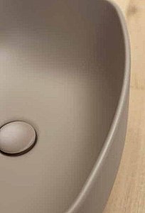 Раковина накладная Kerasan Nolita 60 534381 Nocciola mat купить в интернет-магазине Sanbest