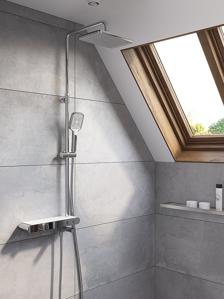 Душевая система Cersanit VIVO 64089 хром купить в интернет-магазине сантехники Sanbest