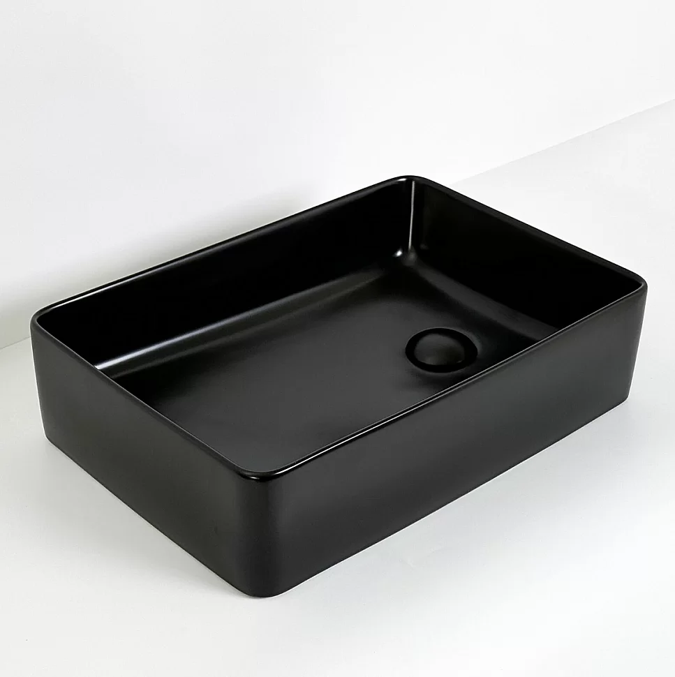 Раковина CeramaLux 6250MB черная матовая купить в интернет-магазине Sanbest