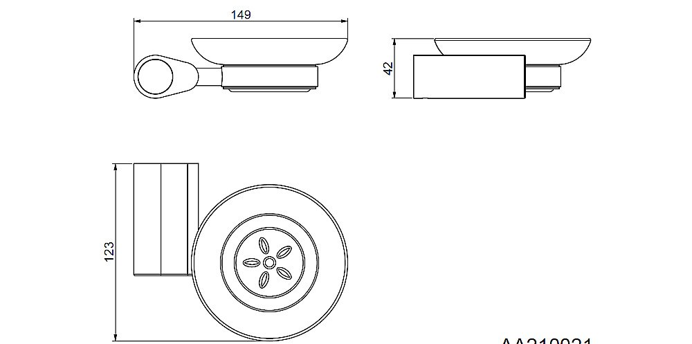 Мыльница  Art&Max Verona Push AM-M-031 хром купить в интернет-магазине сантехники Sanbest
