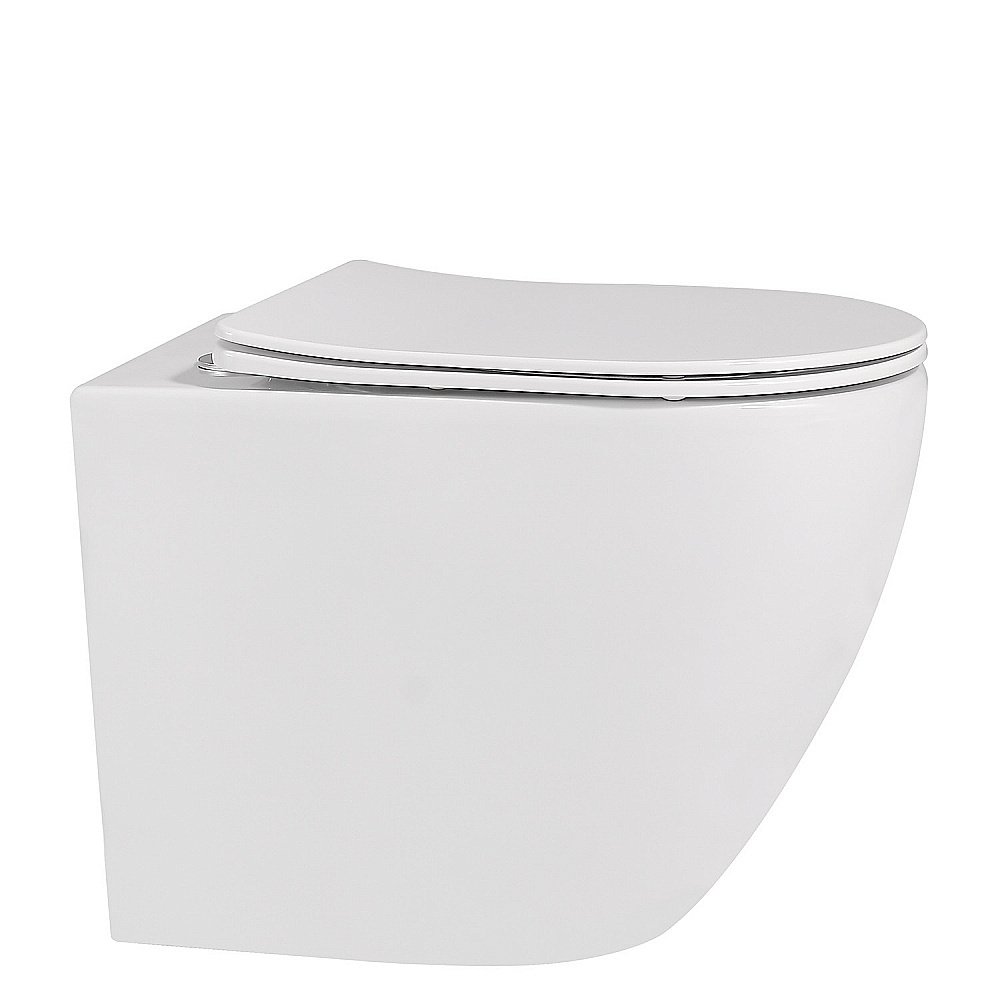 Унитаз ABBER Bequem AC1111 с крышкой микролифт, безободковый купить в интернет-магазине Sanbest