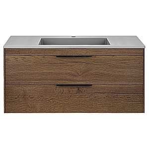 Тумба с раковиной Vincea Chiara 2D 1000 T.Oak для ванной в интернет-магазине Sanbest