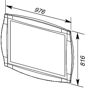 Зеркало Aquanet Виктория 90 олива в ванную от интернет-магазине сантехники Sanbest