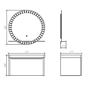 Тумба с раковиной Comforty Арзамас 80-1 00-00017177 белая матовая для ванной в интернет-магазине Sanbest