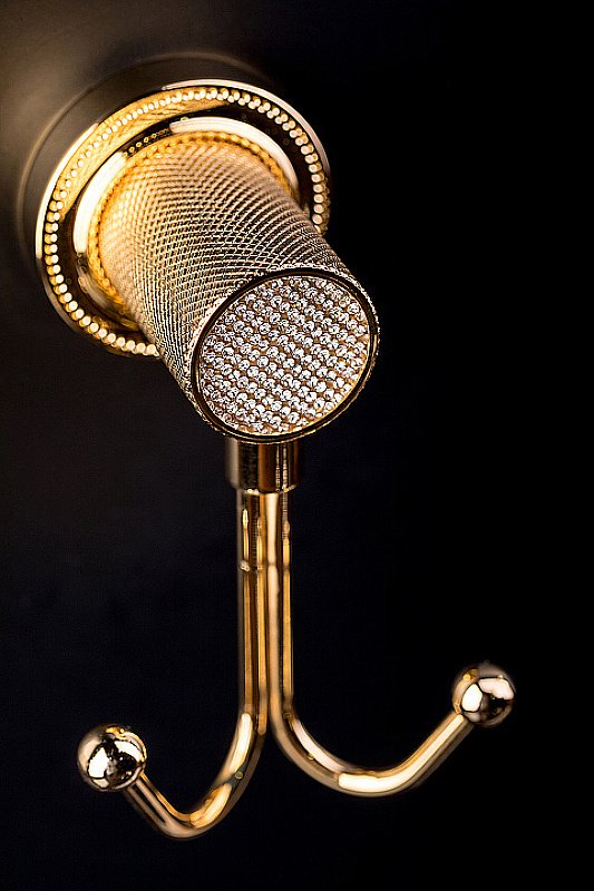 Крючок Boheme Royal Cristal 10926-G-B золото/Preciosa купить в интернет-магазине сантехники Sanbest