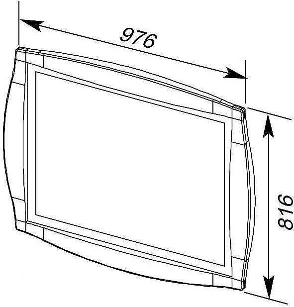 Зеркало Aquanet Виктория 90 олива в ванную от интернет-магазине сантехники Sanbest