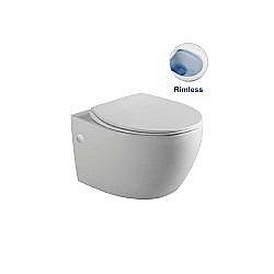 Унитаз подвесной Vincea Intero VT1-21 безободковый, с крышкой микролифт купить в интернет-магазине Sanbest