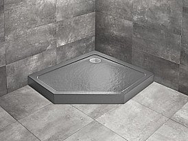 Душевой поддон Radaway Doros PT E Compact 100x90 S антрацит купить в интернет-магазине Sanbest