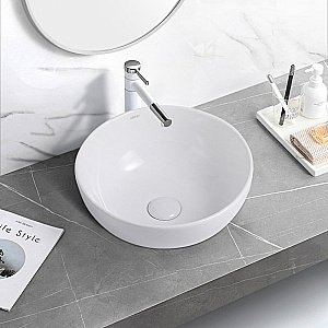 Раковина накладная ABBER Bequem AC2105 белая купить в интернет-магазине Sanbest