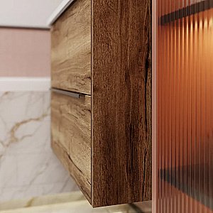 Тумба с раковиной La Fenice Tesoro 100 FNC-01-TES-DGT-100-2 галифакс табак для ванной в интернет-магазине Sanbest