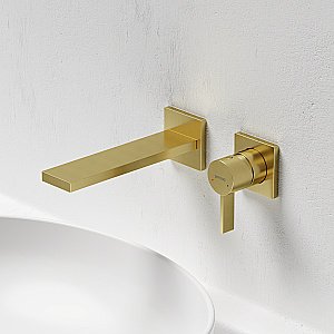 Смеситель для раковины Sancos Linn SC9021BG брашированное золото купить в интернет-магазине сантехники Sanbest