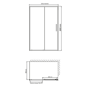 Душевой уголок WasserKraft Tauber 64S15 110x90 стекло прозрачное/профиль никель купить в интернет-магазине Sanbest