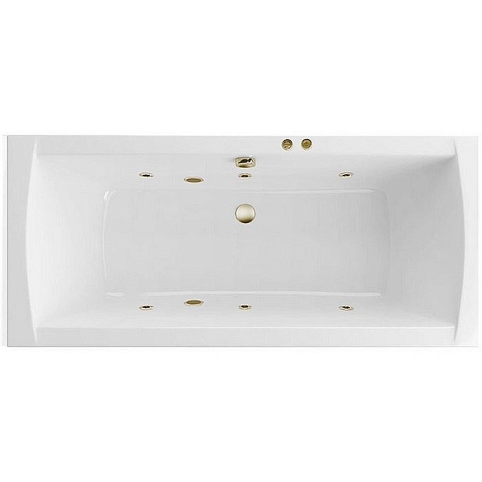 Ванна акриловая EXCELLENT Aquaria Lux SOFT WAEX.AQU18.SOFT.BR 180x80 белая с гидромассажем купить в интернет-магазине Sanbest