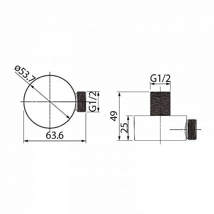 Подключение для шланга Iddis Ray 002SB00i62 купить в интернет-магазине сантехники Sanbest