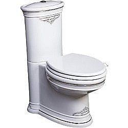 Унитаз-компакт с декором Chrome Boheme Puro 959-CR белый/хром, с бачком купить в интернет-магазине Sanbest