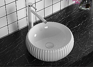 Раковина накладная CeruttiSpa 40,5 CR0007 белая купить в интернет-магазине Sanbest