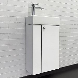 Тумба с раковиной Comforty Асти 40 00-00012835 белая для ванной в интернет-магазине Sanbest