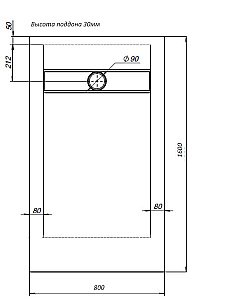 Душевой поддон Aquanet Delight 160x80 белый купить в интернет-магазине Sanbest