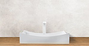 Раковина накладная WeltWasser WW ELBACH 1002 55 белая купить в интернет-магазине Sanbest