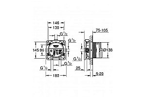Душевая система Grohe Grohtherm 34730000 хром купить в интернет-магазине сантехники Sanbest