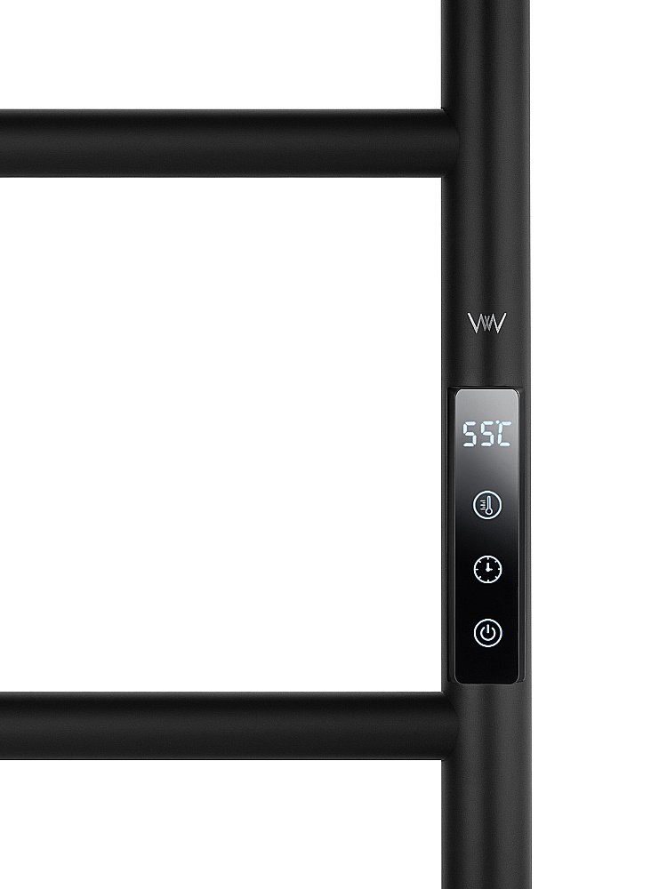 Полотенцесушитель электрический WONZON & WOGHAND WISMAR, Черный (WW-AL202-MB) купить в интернет-магазине сантехники Sanbest