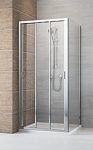 Душевой уголок Radaway Evo DW+S 100x75 стекло прозрачное/профиль хром купить в интернет-магазине Sanbest